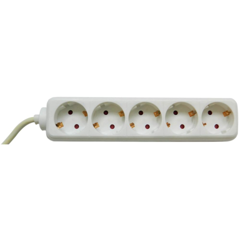 PRELUNGITOR Bachmann ,  Schuko x 5 ,  conectare prin Schuko (T) ,  cablu 3 m ,  protectie copii ,  alb ,  Cod Produs: BM-3812515 [1]