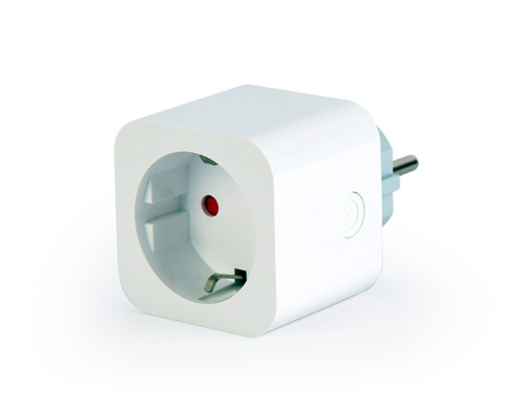 Electronice - PRELUNGITOR GEMBIRD , Schuko x 1 , WiFi , conectare prin Schuko (T) , 16 A , 3680W , compatibil Tuya , alb , Cod Produs: TSL-PS-S1M-01-W