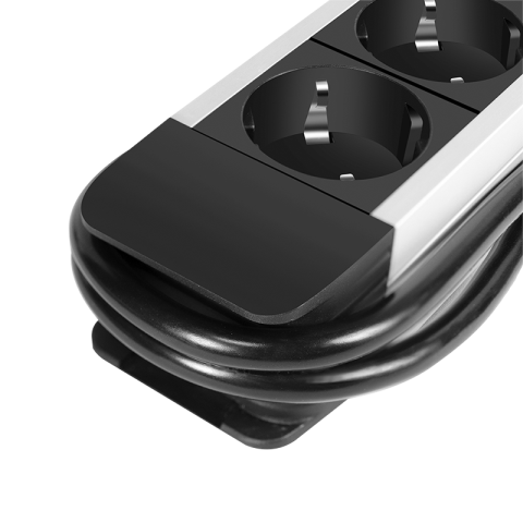 PRELUNGITOR LOGILINK ,  Schuko x 5 ,  cablu 3G 1.5mm2 ,  230 V/16 A ,  50 Hz ,  max. 3500 W ,  LCD consum ,  butoane: Power ,  Q ,  CO2 ,  Reset ,  1.4m ,  negru-argintiu ,  Cod Produs: LPS286 [4]