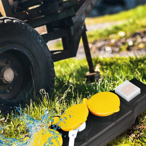 PRELUNGITOR LOGILINK ,  Schuko x 5 ,  conectare prin Schuko (T) ,  cablu 1.5 m ,  16 A ,  protectie stropire cu apa ,  negru/ galben ,  Cod Produs: LPS255 [5]