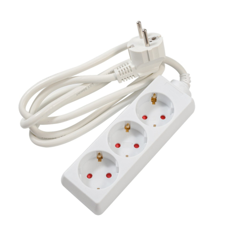 PRELUNGITOR SPACER ,  Schuko x 3 ,  conectare prin Schuko (T) ,  cablu 1.5 m ,  16 A ,  protectie copii ,  alb ,  Cod Produs: PP-3-15 [2]