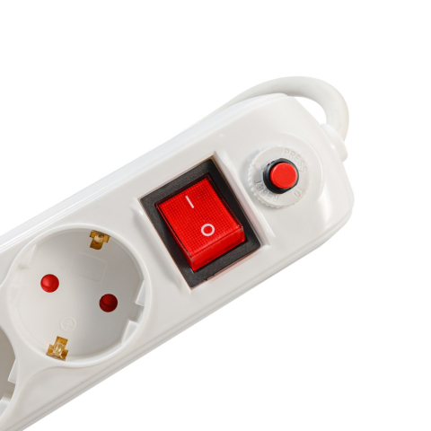 PRELUNGITOR SPACER ,  Schuko x 5 ,  conectare prin Schuko (T) ,  USB x 2 ,  cablu 3 m ,  16 A ,  max. 3500W ,  protectie supratensiune ,  alb ,  Cod Produs: PP-5-30 USB [3]