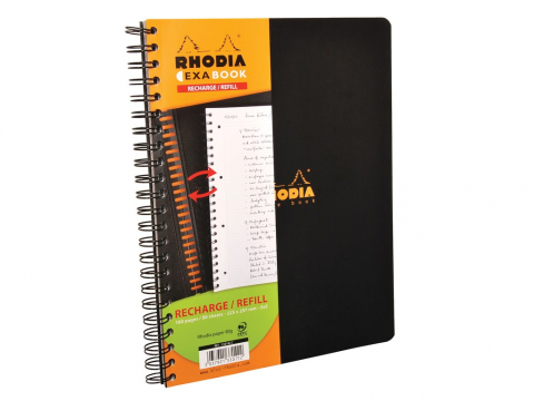 Agende - Rezerva caiet organizare A4+ spirala 80 file Rhodia Exabook