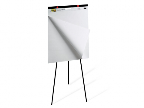 Rezerva flipchart adeziva 30 coli 63,5 x 76,5 cm 3M Post-it Meeting Chart [1]