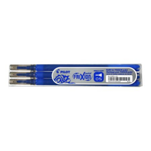 Rollere cu stergere - Rezerva pentru Roller Frixion Point Pilot 0.5, albastru, 3/set