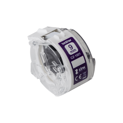 Rola etichete color continua originala Brother CZ1001, 9mm latime, 5 metrii [1]