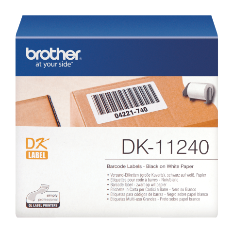 Benzi etichete originale Brother - Rola de etichete originala Brother DK11240, 102mm x 51mm, 600 etichete, etichete cod EAN