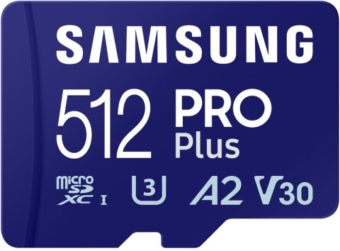 Electronice - SAMSUNG PRO Plus 512GB microSD UHS-I U3 Full HD 4K UHD 180MB/s Read 130MB/s Write Memory Card Incl. SD-Adapter 2023 Cod Produs: MB-MD512SA/EU