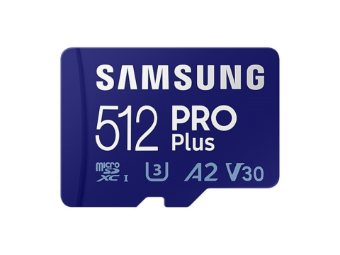 SAMSUNG PRO Plus microSD 512GB Up to 180MB/s Read and 130MB/s Write speed with Class 10 4K UHD incl. Card reader 2023 Cod Produs: MB-MD512SB/WW [0]