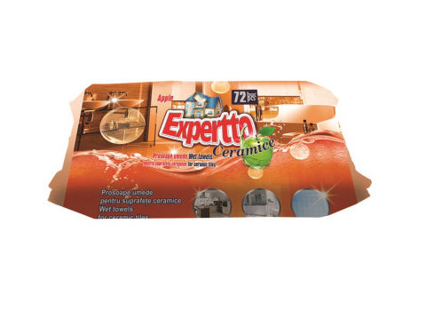Produse de curatenie - servetele umede obiecte sanitare 72/set Expertto