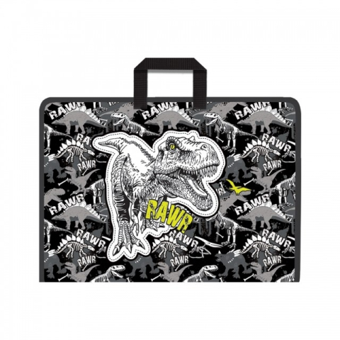 Serviete - Servieta A3 din material textil cu maner DINOSAUR PARK