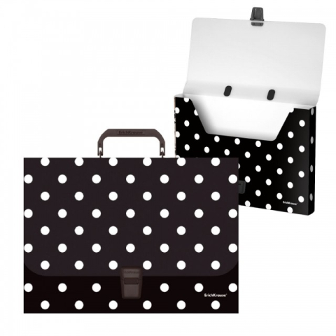 Serviete - Servieta plastic A4 cu maner inmagazinare 3,5 cm model BUBLES