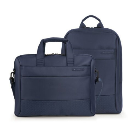 Serviete - Servieta si Ghiozdan din material poliester 42x31x8  si 31x44x10 cm BLEUMARIN