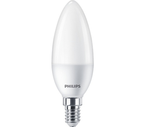 Electronice - SET 2 becuri LED Philips, soclu E14, putere 7W, forma lumanare, lumina alb rece, alimentare 220 - 240 V, Cod Produs: 8719514310216