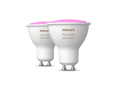 SET 2 SPOTURI incastrate smart LED Philips ,  soclu GU10 ,  putere 5.7W ,  forma spot ,  lumina multicolora ,  alimentare 220 - 240 V ,  Cod Produs: 8718699629250 [0]