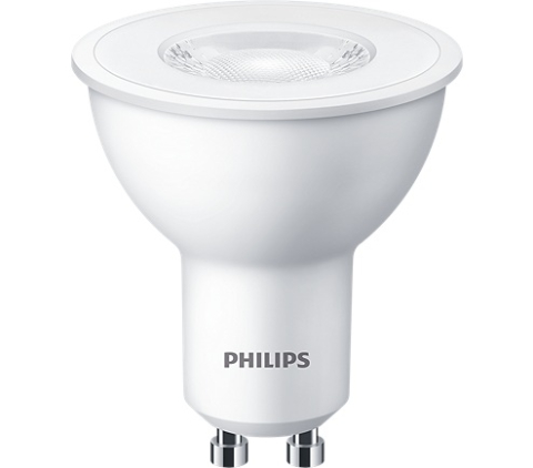 Electronice - SET 3 becuri LED Philips, soclu GU10, putere 4.7W, forma plat, lumina alb calda, alimentare 220 - 240 V, Cod Produs: 8719514393998
