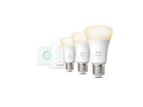SET 3 becuri smart LED Philips , soclu E27 , putere 9.5W , forma clasic , lumina alb calda , alimentare 220 - 240 V , Cod Produs: 8719514289130 [0]