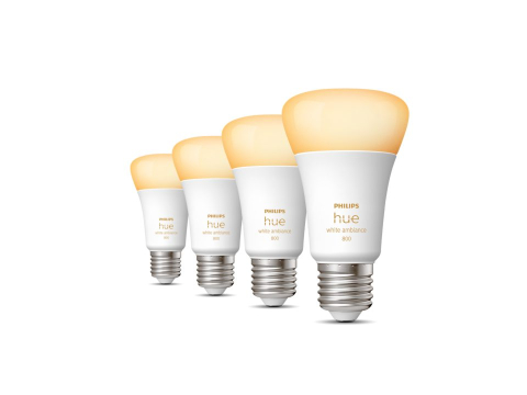 SET 4 becuri smart LED Philips , soclu E27 , putere 6W , forma clasic , lumina toate nuantele de alb , alimentare 220 - 240 V , Cod Produs: 8719514328280 [0]