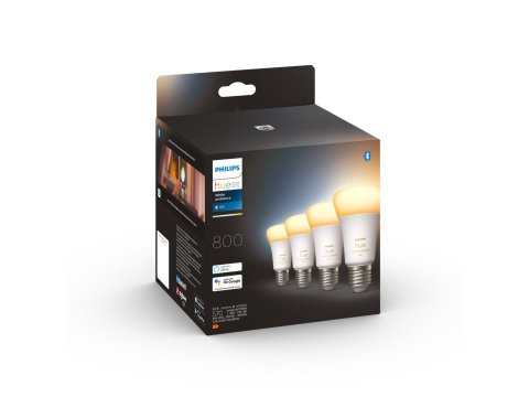 SET 4 becuri smart LED Philips , soclu E27 , putere 6W , forma clasic , lumina toate nuantele de alb , alimentare 220 - 240 V , Cod Produs: 8719514328280 [2]