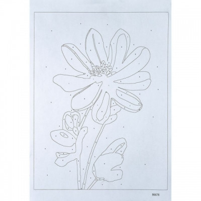 Panze de pictura - Set de pictură pe numere cu texturi cu nisip de cuarț dimensiune 40x50cm model FLOWER