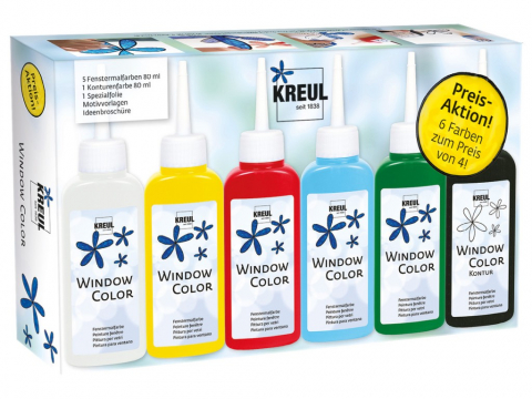 Sticla si portelan - Set decorare ferestre Kreul