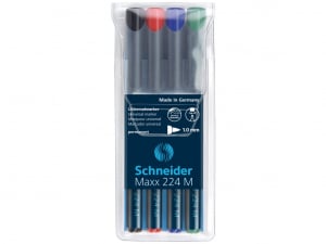 Markere permanente - Set Marker OHP Schneider Maxx 224 M