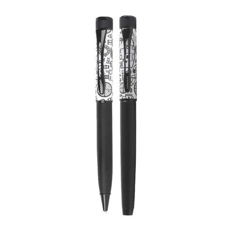 Pixuri cu mecansim - Set pix si roller Submarine 895, cu mecanism, mina albastra, varf din otel inoxidabil de 0,6 mm, respectiv 0,7 mm