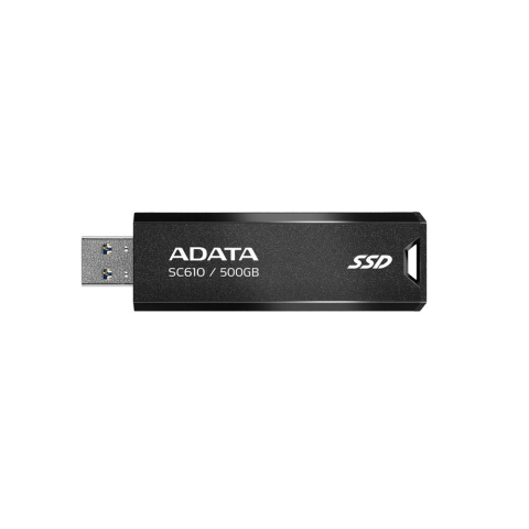 SSD EXTERN ADATA ,  USB 3.2 ,  500GB ,  scriere 500 MB/s citire 550 MB/s ,  metalic Cod Produs: SC610-500G-CBK/RD [1]