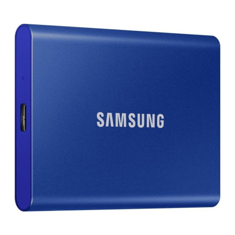 Medii de stocare - SSD. extern SAMSUNG T7 ,  1TB ,  USB 3.2 Type-C ,  R/W: 1050/1000 MB/s ,  albastru ,  Cod Produs: MU-PC1T0H/WW