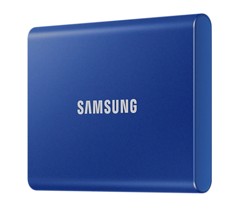 SSD. extern SAMSUNG T7 ,  2TB ,  USB 3.2 gen 1 ,  R/W: 1050/1000 MB/s ,  albastru ,  Cod Produs: MU-PC2T0H/WW [2]