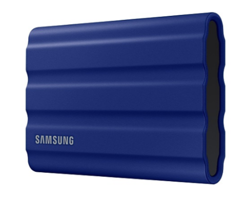 SSD. extern SAMSUNG T7 Shield ,  1TB ,  USB 3.2 gen 1 ,  R/W: 1050/1000 MB/s ,  albastru ,  Cod Produs: MU-PE1T0R/EU [2]