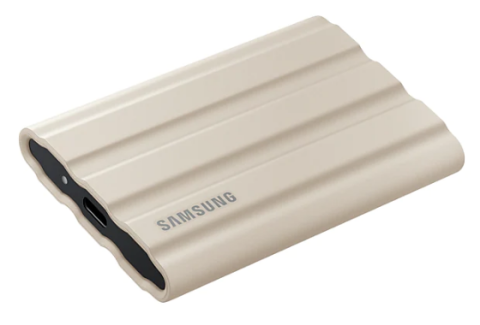 SSD. extern SAMSUNG T7 Shield ,  2TB ,  USB 3.2 gen 1 ,  R/W: 1050/1000 MB/s ,  crem ,  Cod Produs: MU-PE2T0K/EU [4]