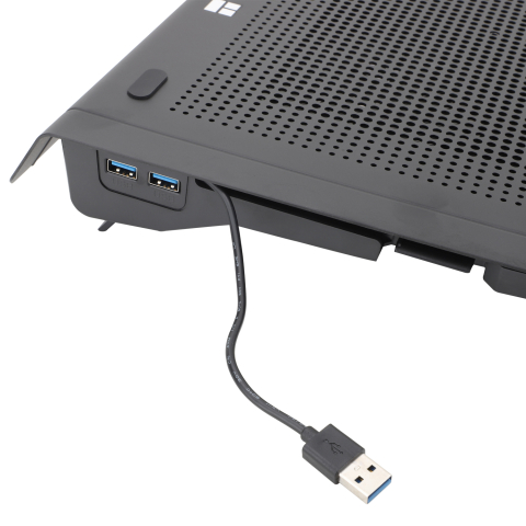 STAND Notebook Thermalright ,  NB compatibil max. 17 inch ,  2 x fan ,  112mm ,  1300 RPM ,  USB 3.0 x 2 ,  negru ,  Cod Produs: TR-NCP01B [7]