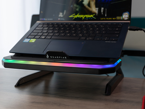 STAND Notebook Verbatim Portus X1 Foldable Laptop Stand with RGB Cod Produs: 48842 [5]