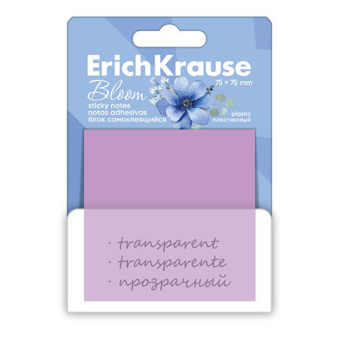 Index, notesuri adezive - Stick notes Pastel Bloom din material plastic 75X75 mm 50 coli culori asortate