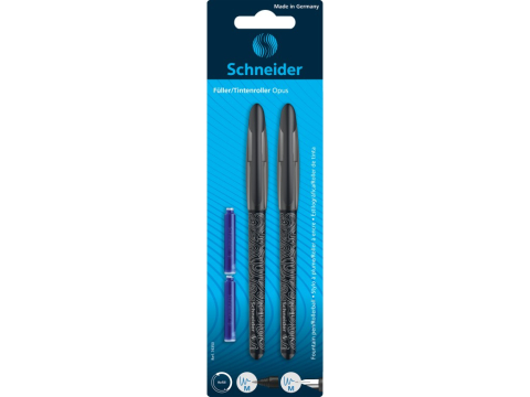 Scris si accesorii - Stilou + Roller Schneider Opus + 2 rezerve/blister