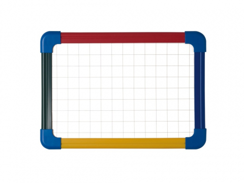 Accesorii - Tabla scolara matematica/velin A4 cu rama culor Bi-Silque