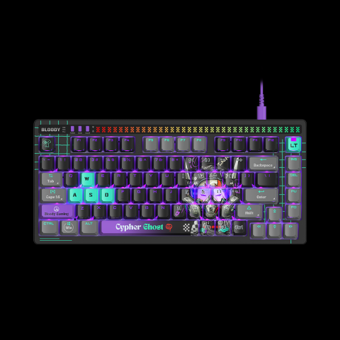 Electronice - Tastatura gaming Bloody Cod Produs: AT75 Cypher Ghost