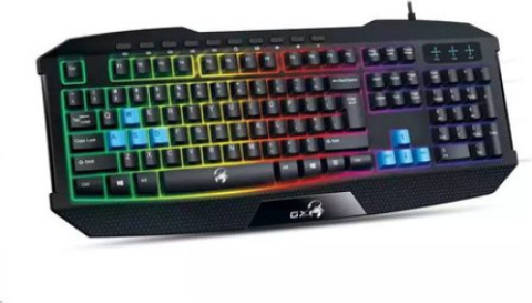 TASTATURA GENIUS gaming USB, multimedia, 104 taste + 10 taste multimedia, iluminare 7 culori, black, Cod Produs: 31310474100 [1]