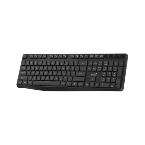 Tastaturi - TASTATURA GENIUS wireless ,  multimedia ,  104 taste + 11 taste multimedia (functii) ,  USB ,  negru ,  Cod Produs: 31320002400