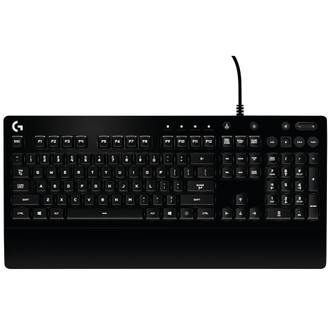 Tastaturi - TASTATURA LOGITECH Gaming USB ,  iluminata ,  black Cod Produs: 920-008093