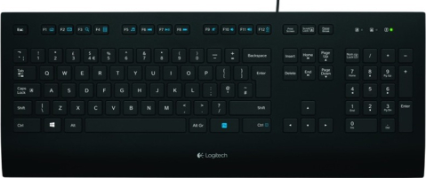 Electronice - TASTATURA LOGITECH USB, black, Cod Produs: 920-005217