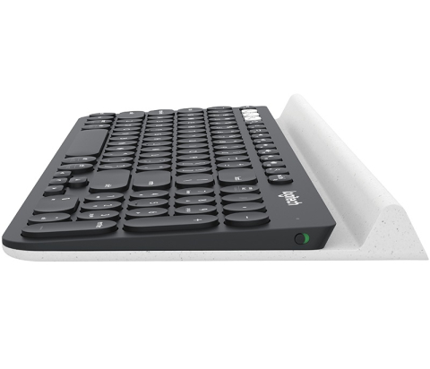 TASTATURA LOGITECH wireless &amp; bluetooth ,  multimedia ,  1 singur receiver ,  negru &amp; argintiu ,  Cod Produs: 920-008042 [3]