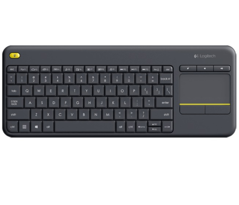 Tastaturi - TASTATURA LOGITECH wireless ,  cu touchpad ,  black ,  Cod Produs: 920-007145