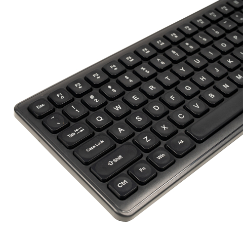 TASTATURA SPACER USB ,  104 taste ,  silentioasa ,  low profile fingertip keycap design ,  black ,  Cod Produs: SPKB-LWP-03 [1]