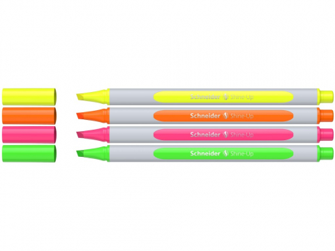 Textmarker Schneider Shine-Up 4 buc/set [1]