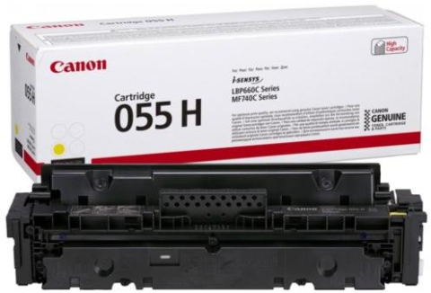 Cartuse originale - Toner Original 3017C002AA Canon Yellow, CRG-055HY, pentru I-Sensys LBP-663 | LBP-664 | MF-742 | MF-744 | MF-746, 5.9K