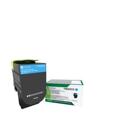 Cartuse originale Lexmark - Toner Original 71B20C0 Lexmark Cyan , 71B20C0 , pentru CX317 | CS317 | CX417 | CS417 , 2.5K ; Imprimanta compatibila: CX317 , CS317 , CX417 , CS417