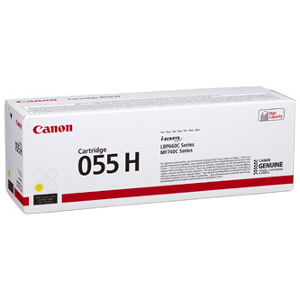 Cartuse originale Canon - Toner original Canon 055 H Y , 3017C002 , galben , 5900p , capacitate mare