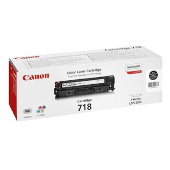 Cartuse originale Canon - Toner original Canon 718 BK , 2662B005 , negru , 6800p , pachet dublu , 2 buc.